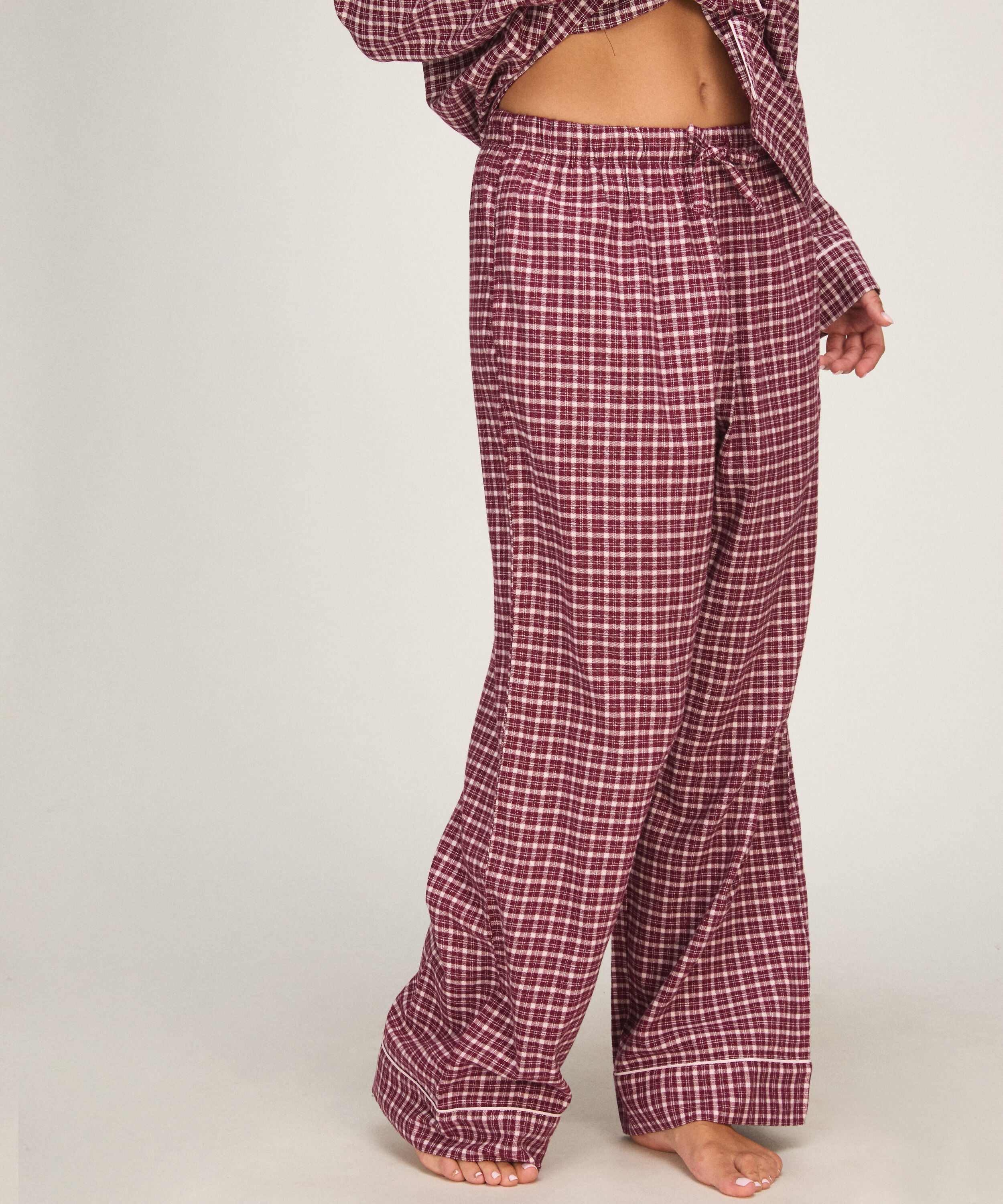 Pantalon de Pyjama à Carreaux, Rouge
