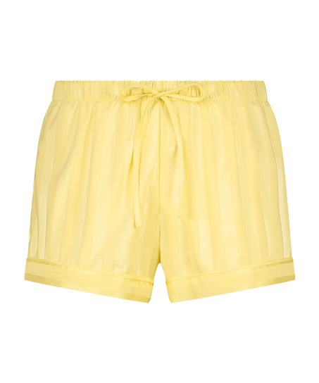 Short de pyjama Satin, Jaune