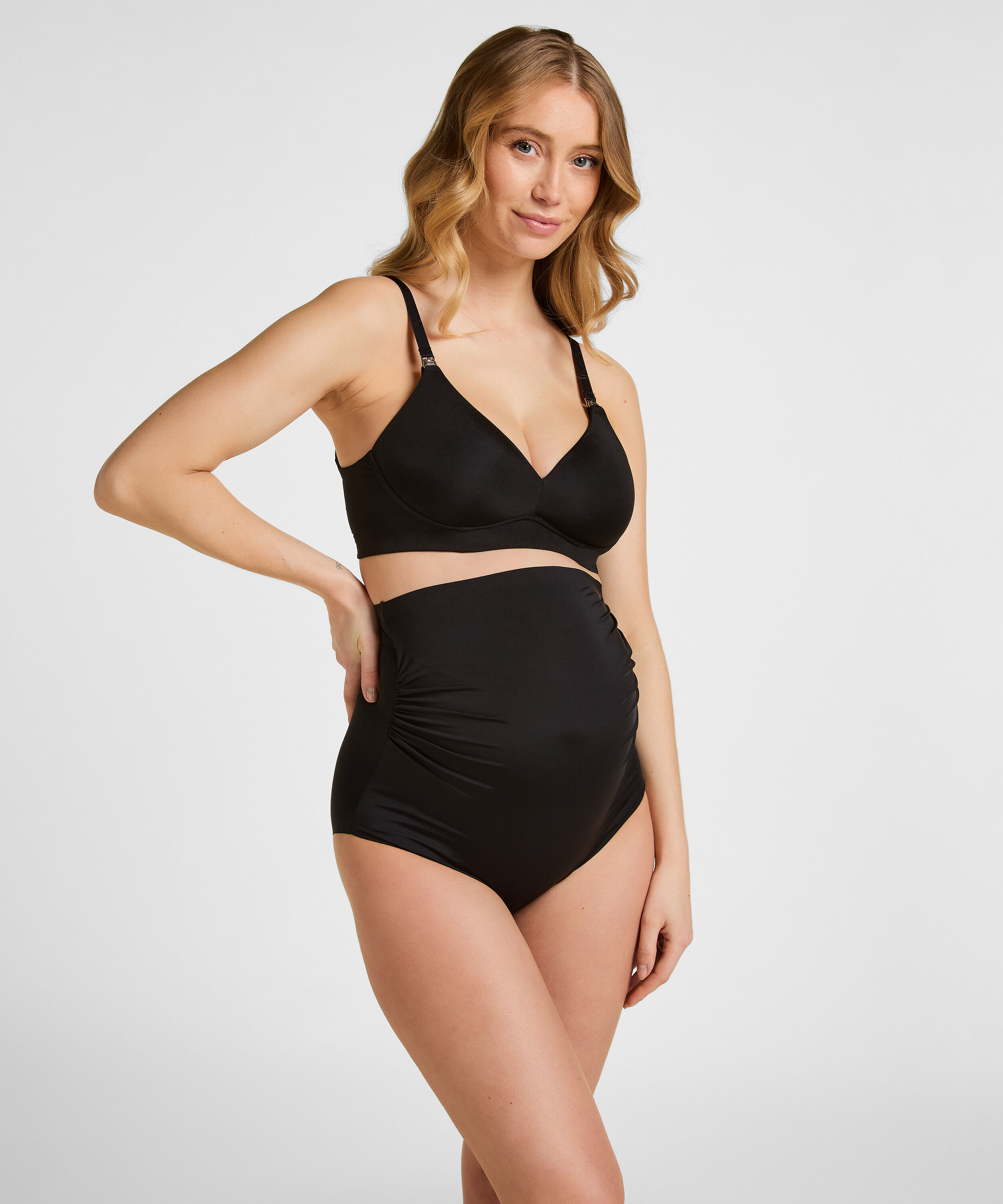 Culotte Brésilienne Maternité Smooth, Noir