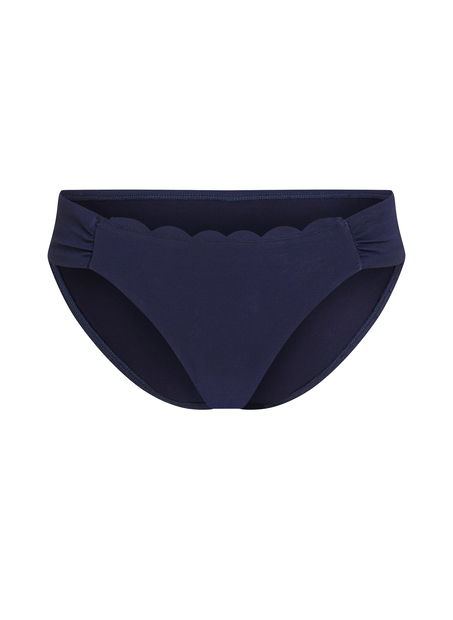 Slip de Bikini Rio Scallop, Bleu