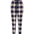 Pantalon de pyjama Twill Check Cuff, Bleu