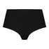 Slip brésilien taille haute Invisible, Noir
