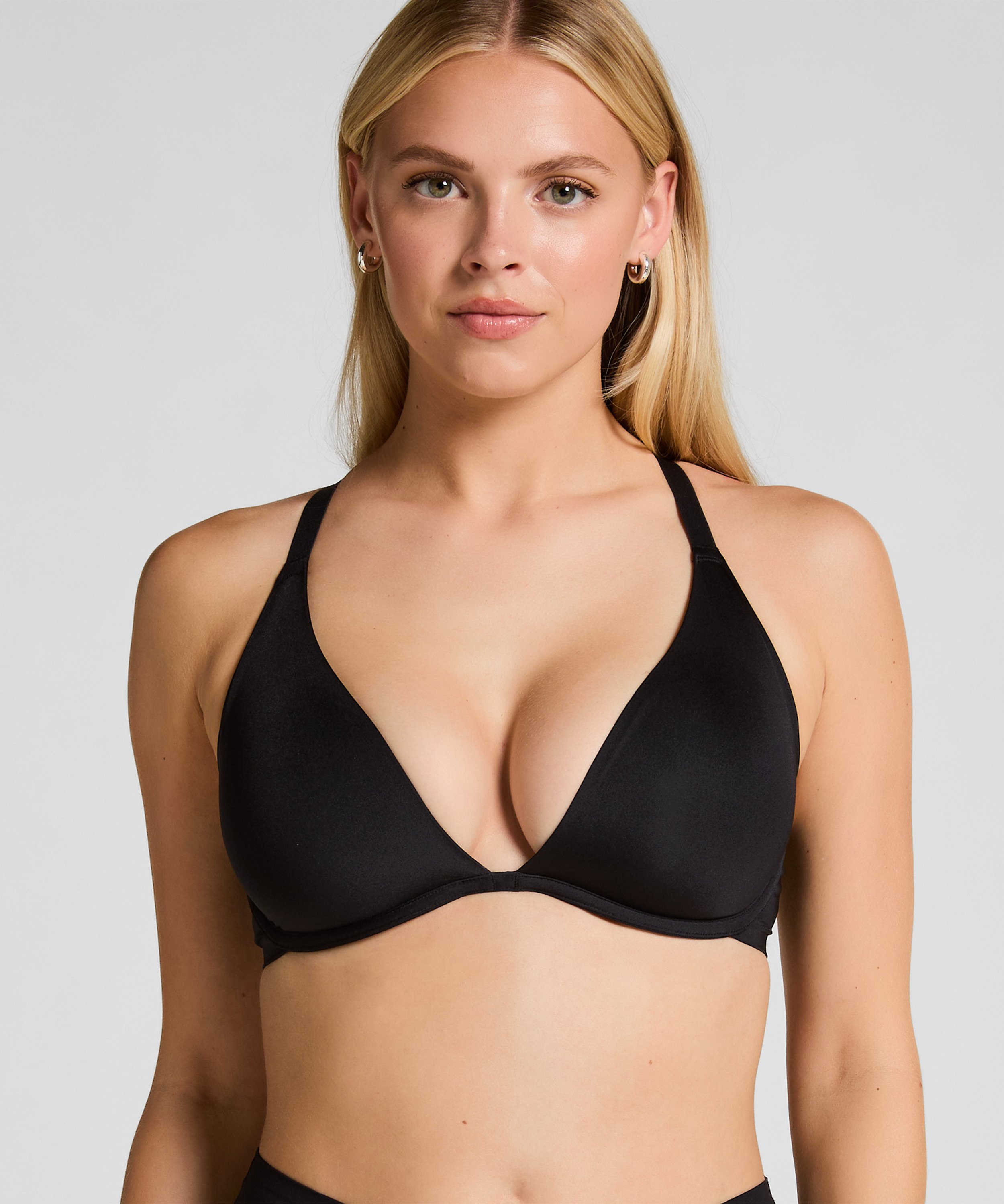 Soutien-gorge à armatures non-préformé Smooth, Noir, main