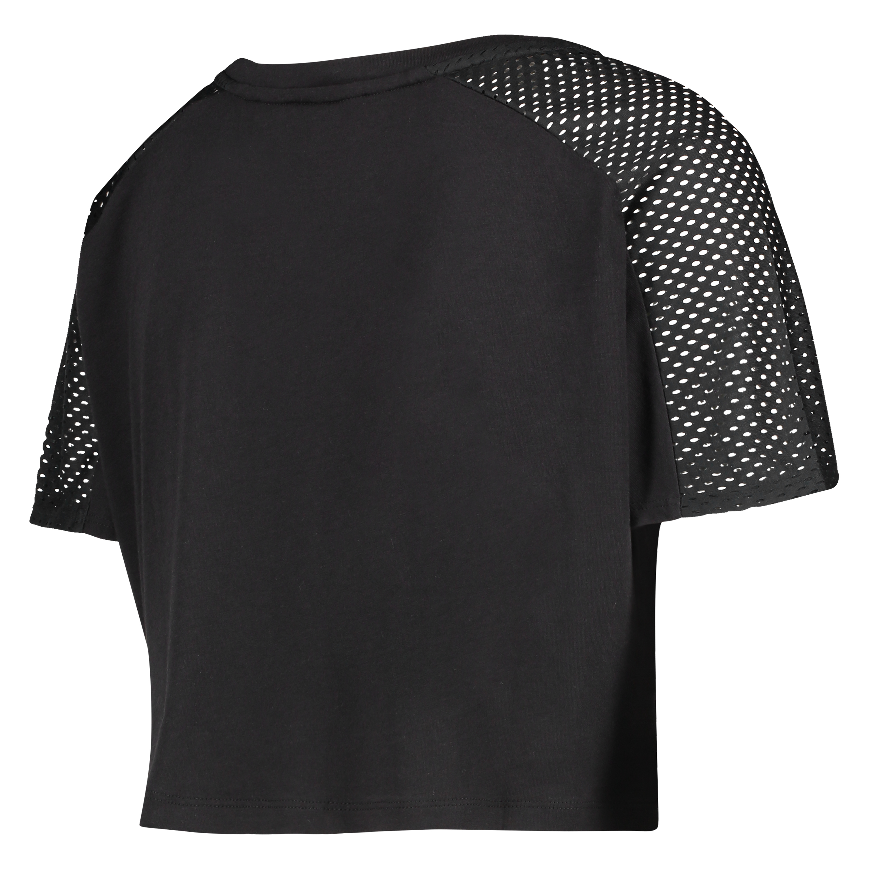 Crop Top Mesh HKMX, Noir, main