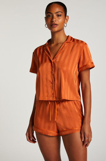 Hunkemöller Short de pyjama Satin Orange