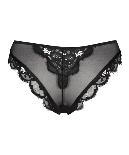 Slip brésilien Heather, Noir