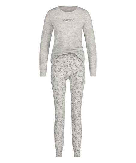 Coffret cadeau Pyjama long Jersey, Gris
