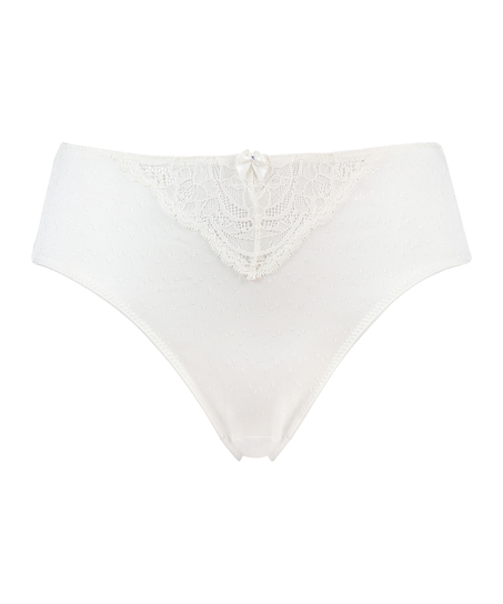 Slip taille haute Sophie, Blanc