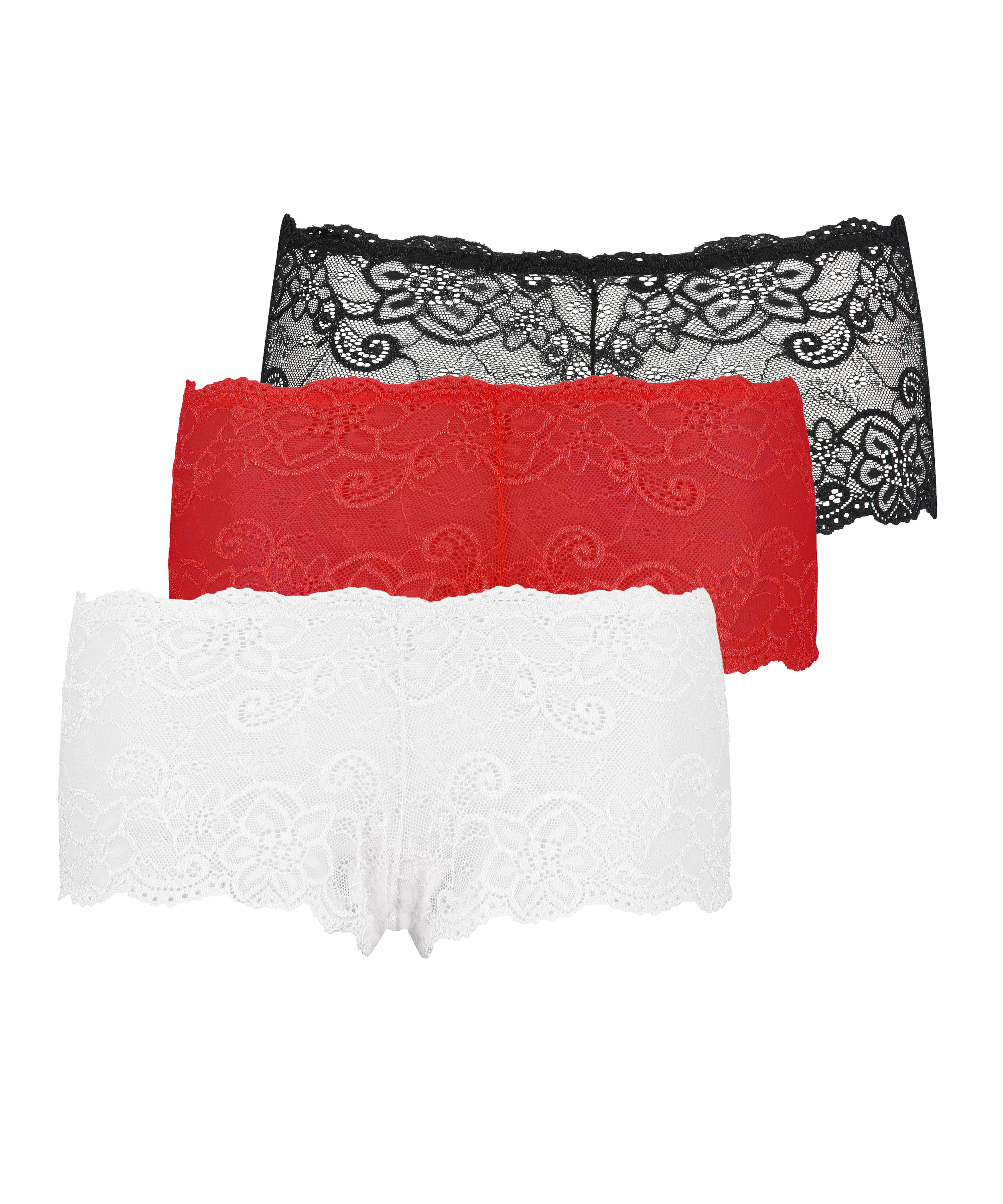 3 paires de boxers Rosie, Rouge, main