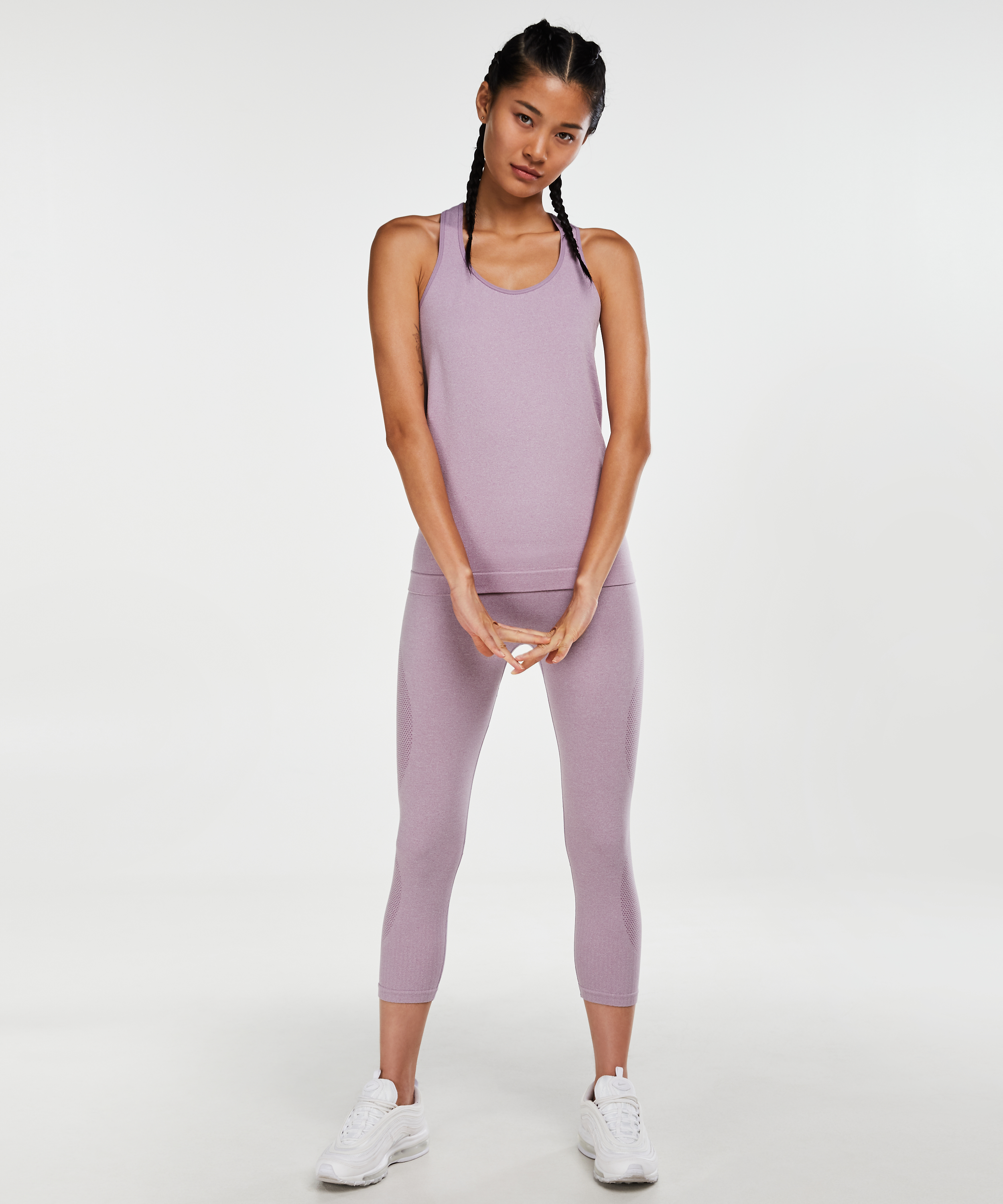 HKMX high waist capri roundknit, Violet, main