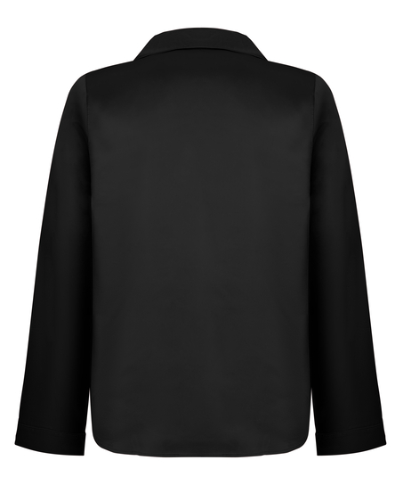 Veste à manches longues Satin, Noir