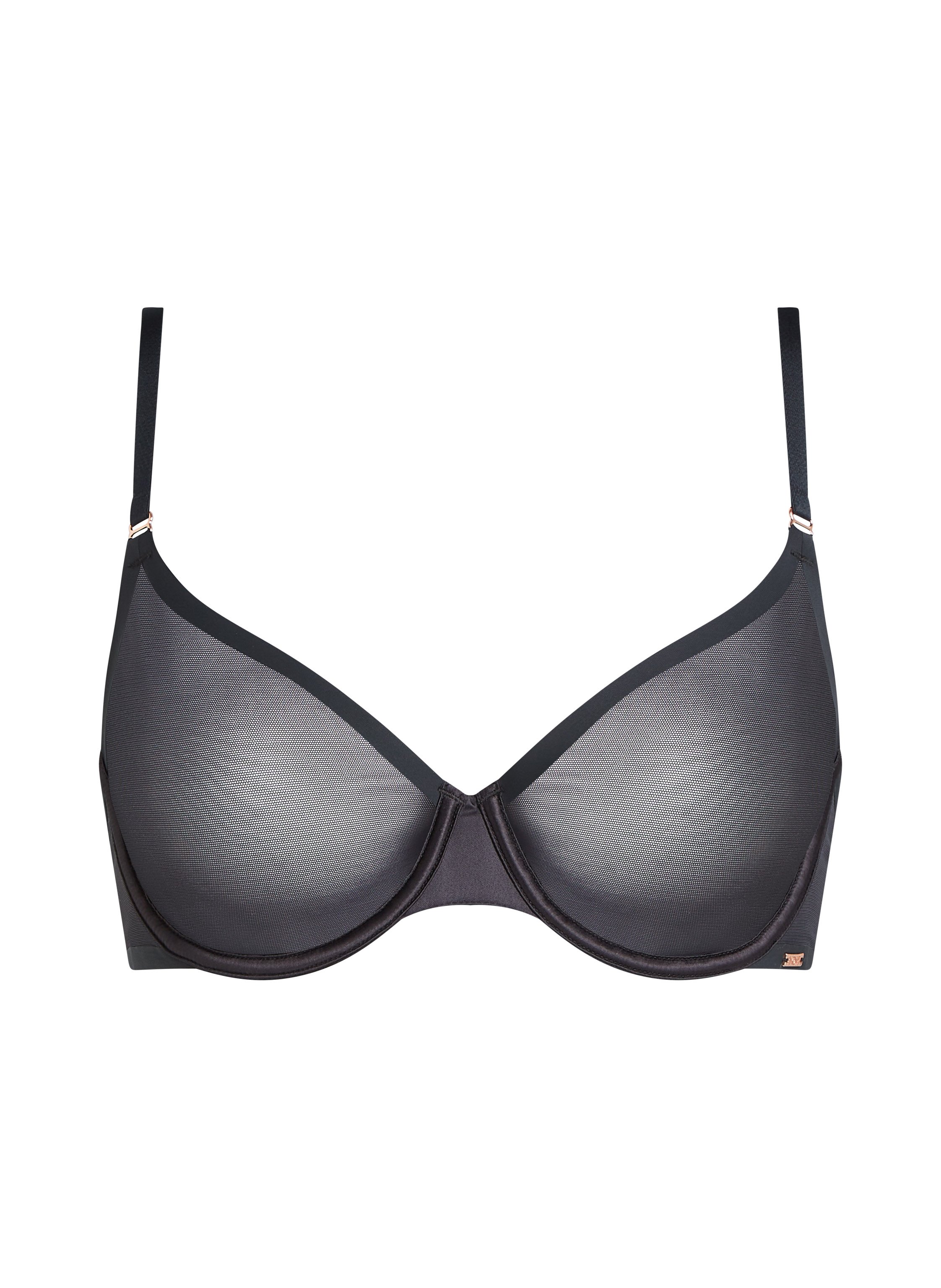Soutien-gorge non-rembourr&eacute; &agrave; armatures Essential, Noir, main