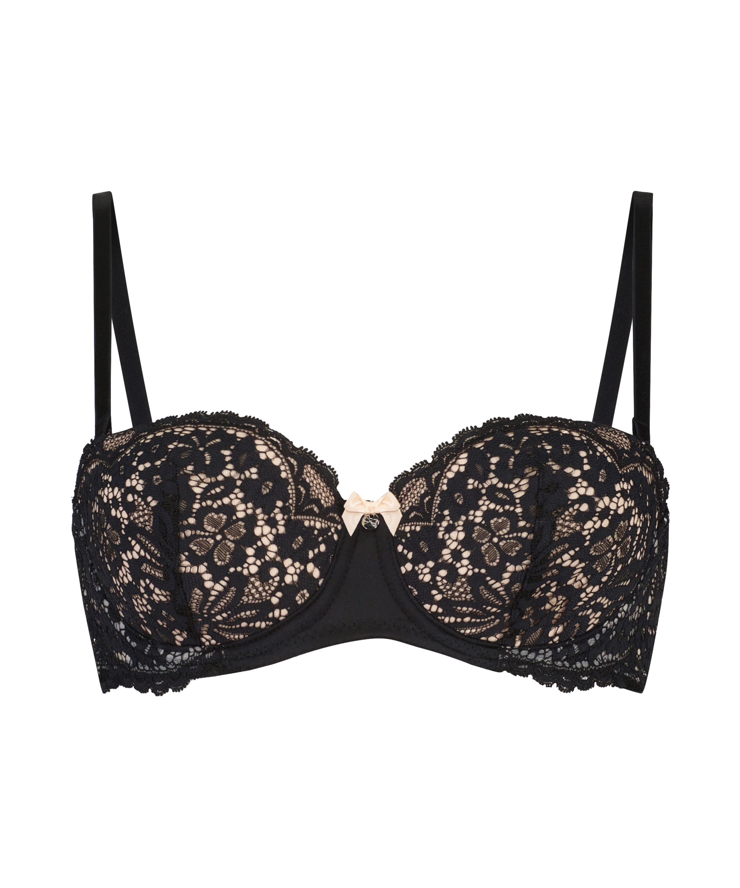 Soutien-gorge à armatures préformé sans bretelles Rose, Noir, main