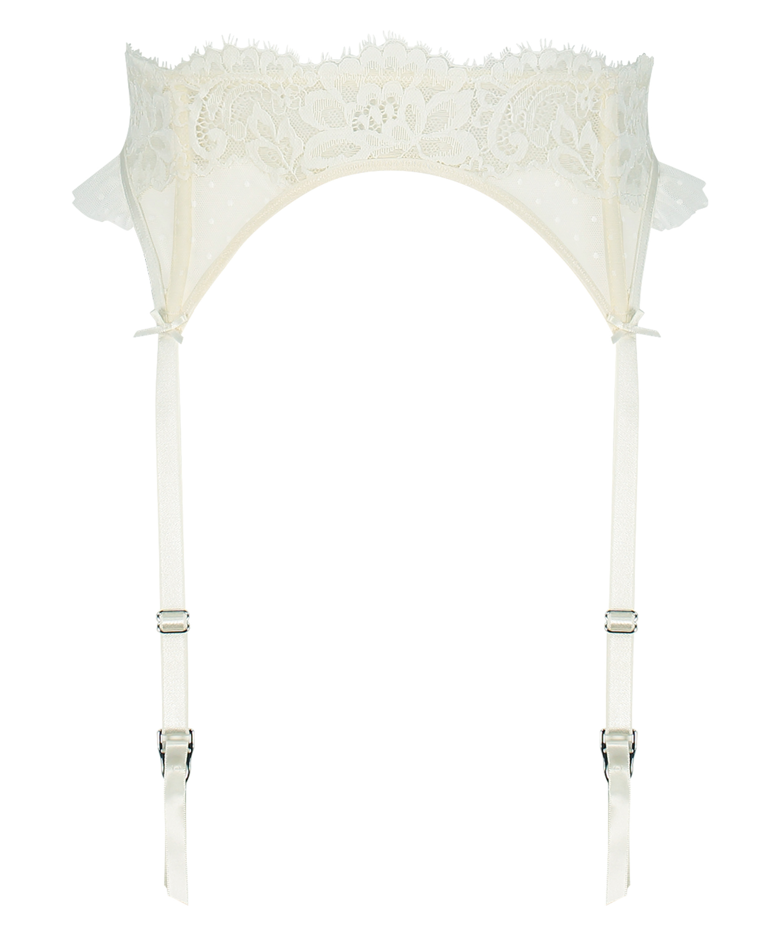 Porte-jarretelles Harmony, Blanc, main