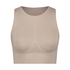 HKMX Soutien-gorge de sport sans couture, Beige