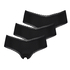 Lot de 3 slips brésiliens London, Noir