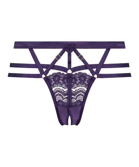 Slip brésilien ouvert Mitzy, Violet