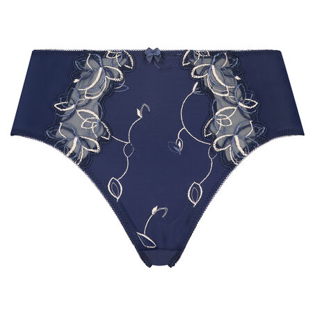 Slip taille haute Diva, Bleu