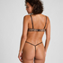 Soutien-gorge à armatures préformé Plunge, Marron