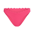 Slip de Bikini Échancrés Scallop, Rose