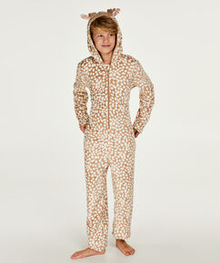 Onesie Teens Fleece, marron
