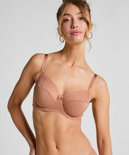 Soutien-gorge &agrave; armatures non-pr&eacute;form&eacute; Sophie, Marron