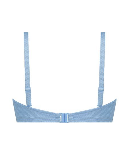 Haut de bikini &agrave; armatures &agrave; effet push-up pr&eacute;form&eacute; Scallop Taille A - E, Bleu