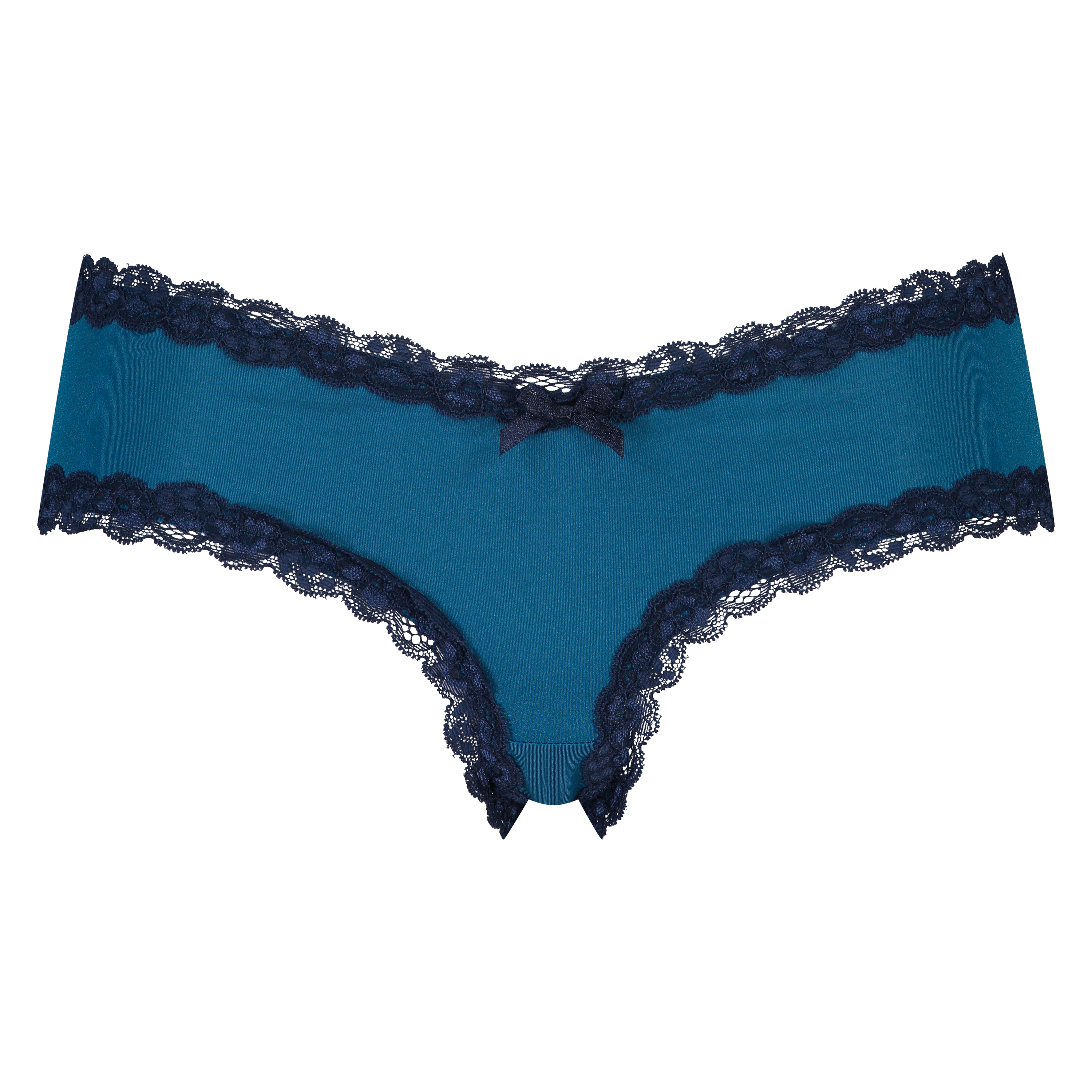 Slip brésilien V-shape micro, Bleu, main