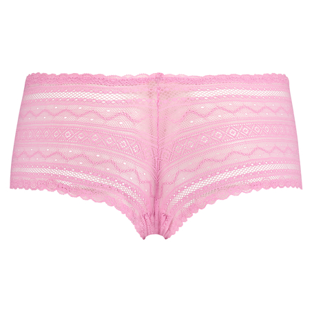 Geo Lace Boxer, Rose