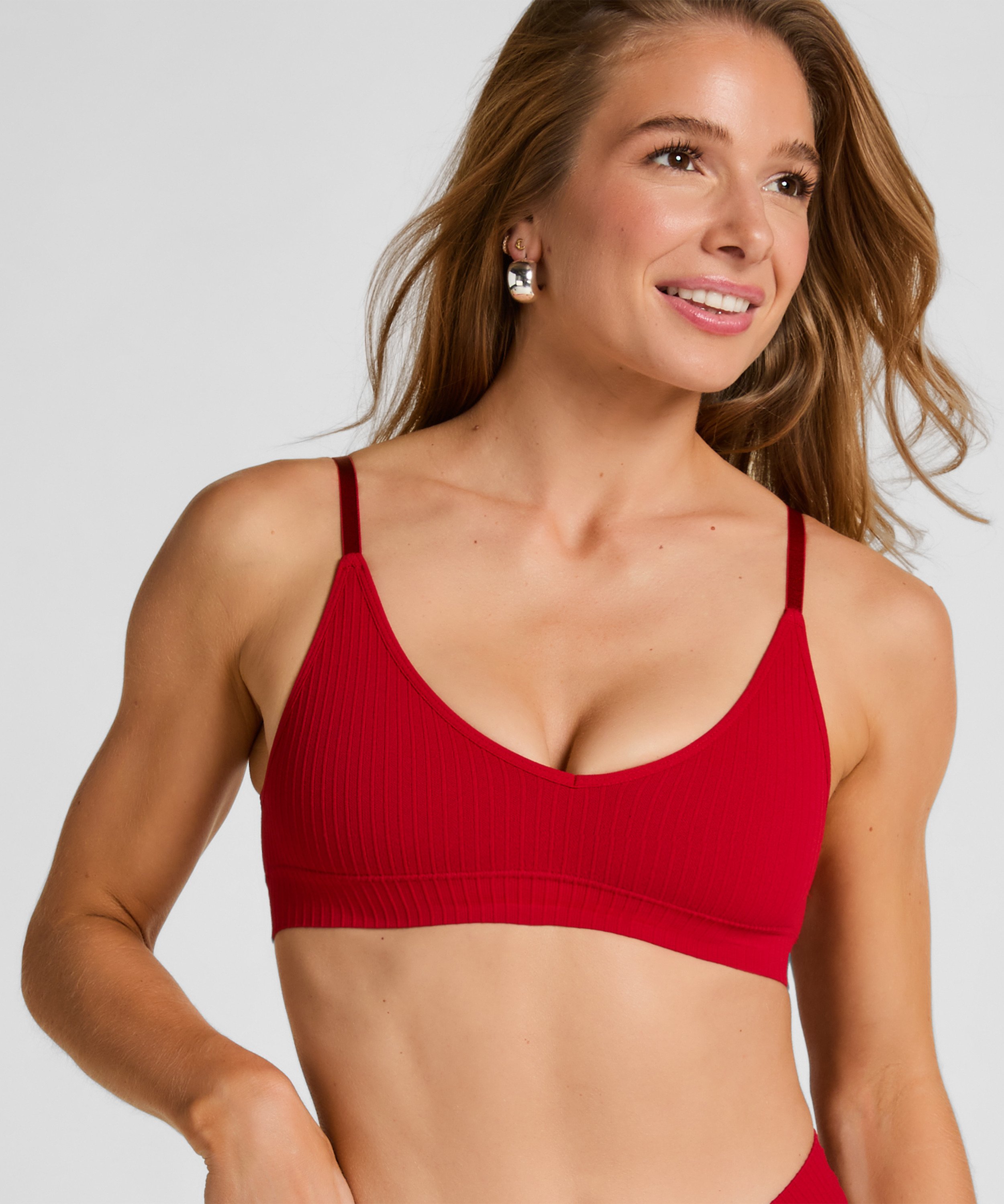 Brassière Dianne, Rouge, main