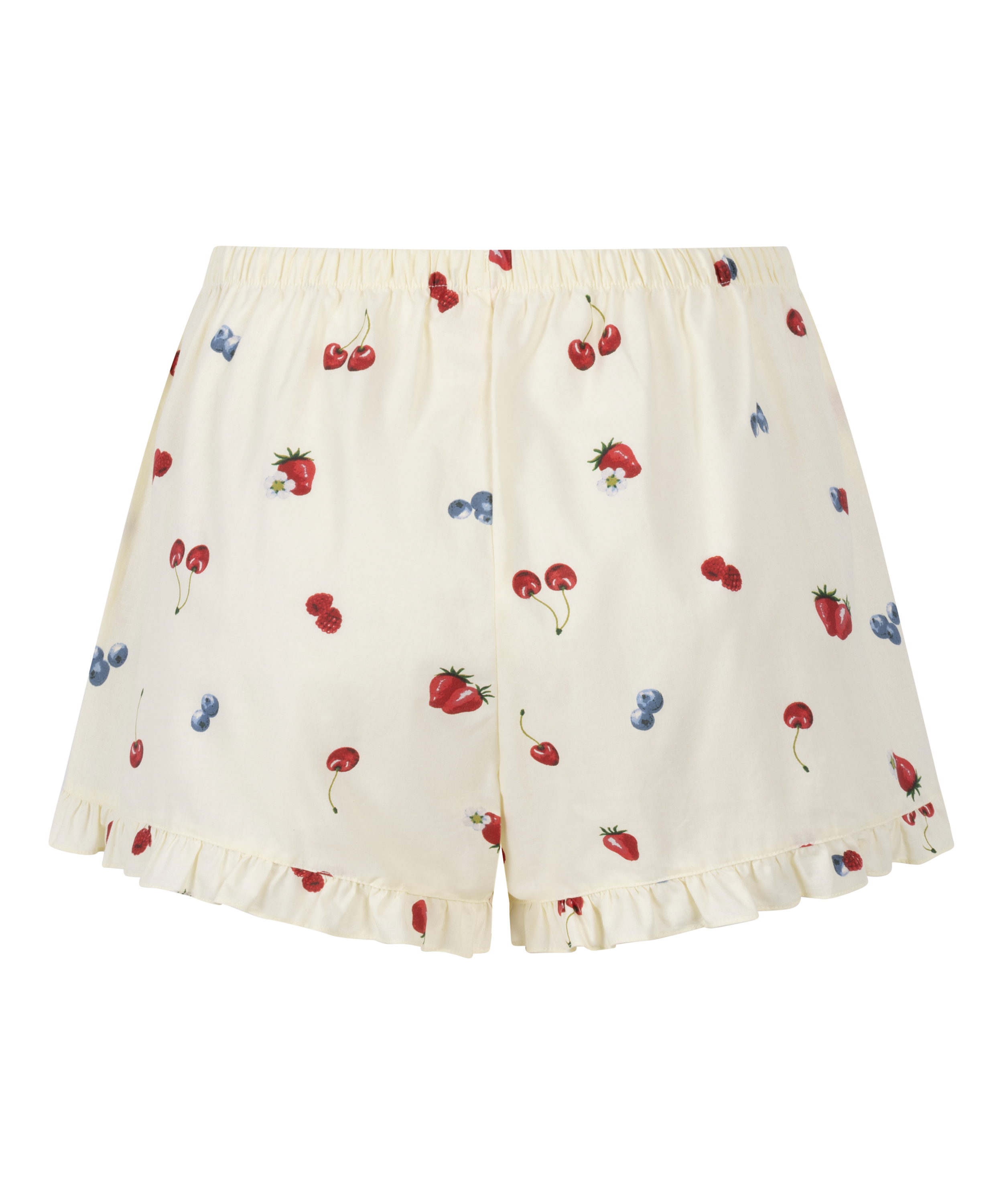 Short tissé, Jaune, main