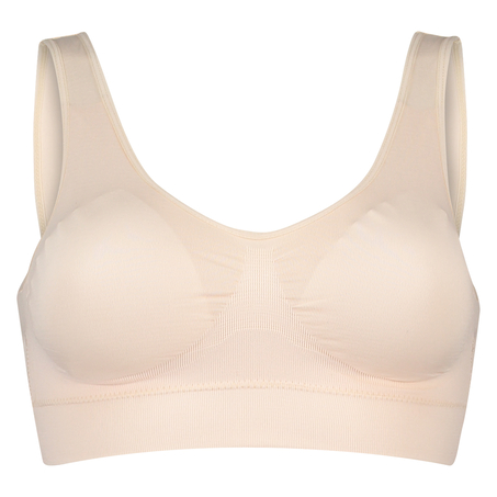 Top basic sans coutures, Beige