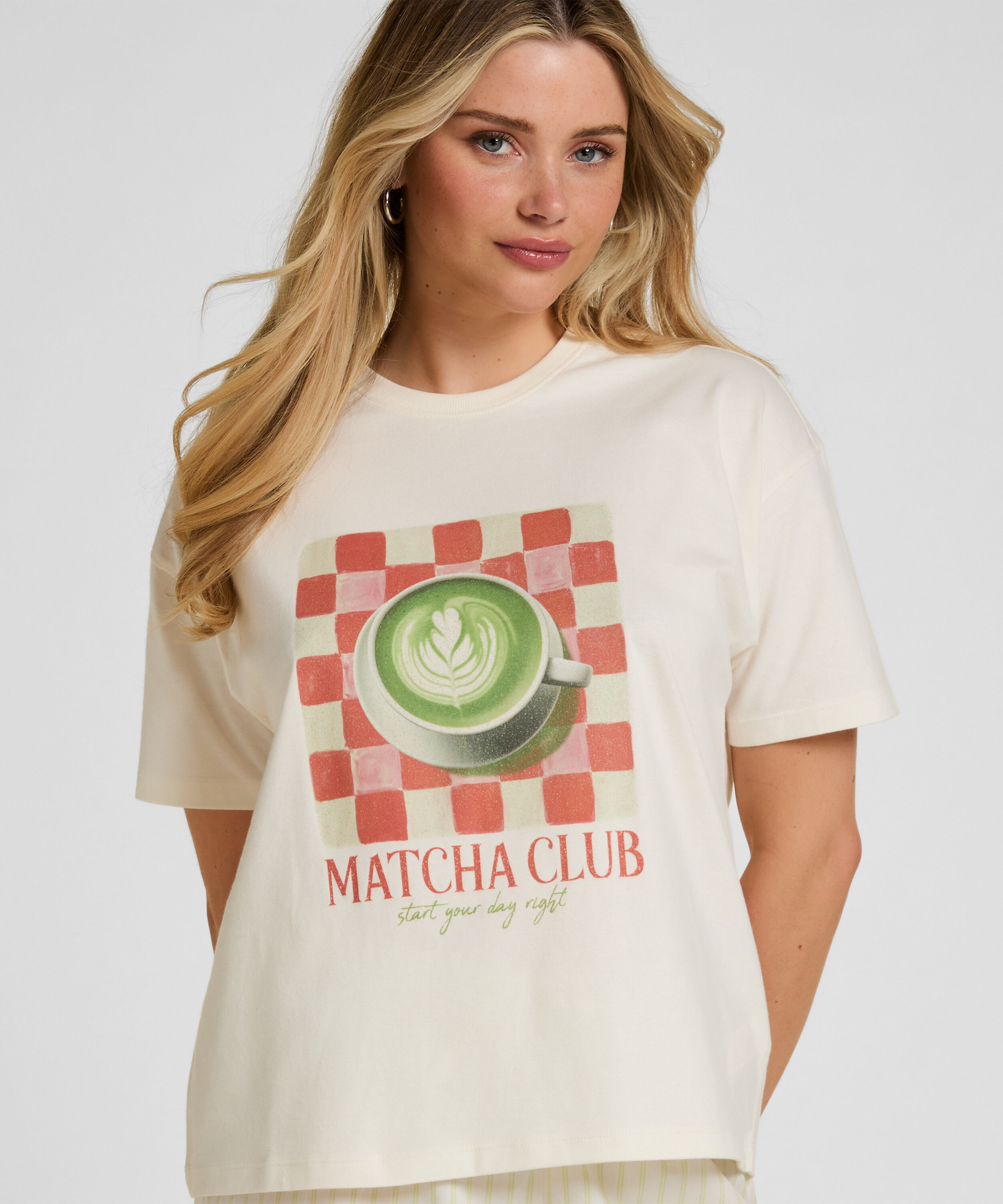 T-shirt avec Imprimé, Blanc