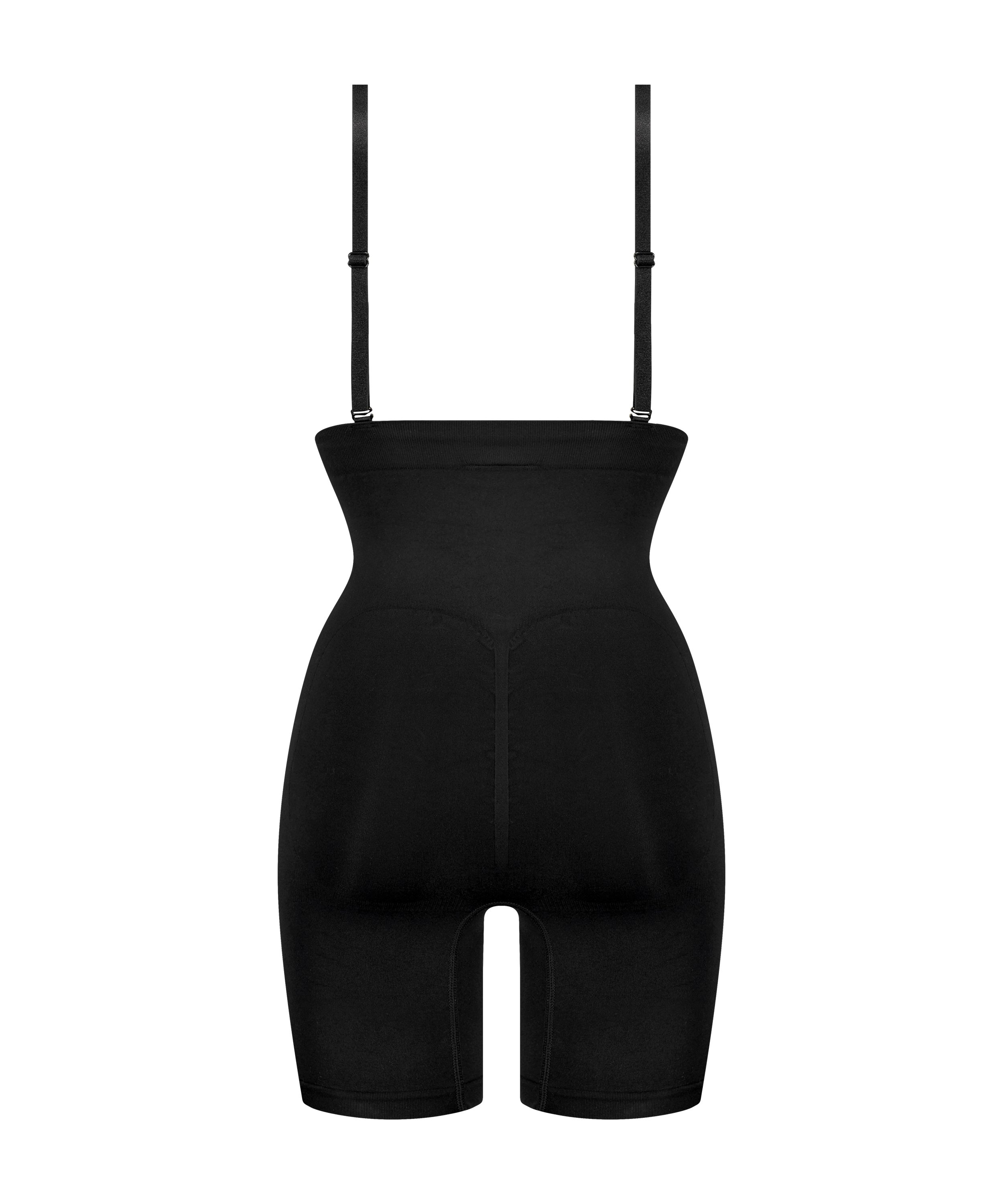 Gaine sans coutures pour les cuisses, Noir, main