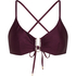 Haut de bikini court Costa, Violet
