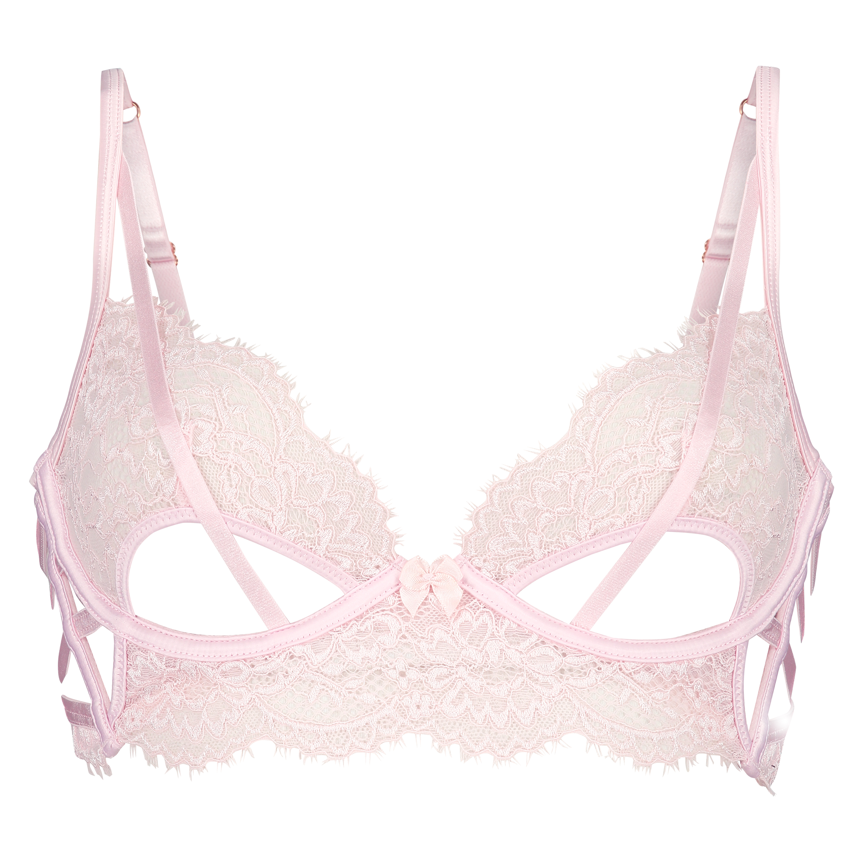 Soutien-gorge à armatures non-préformé longline Eve, Rose, main