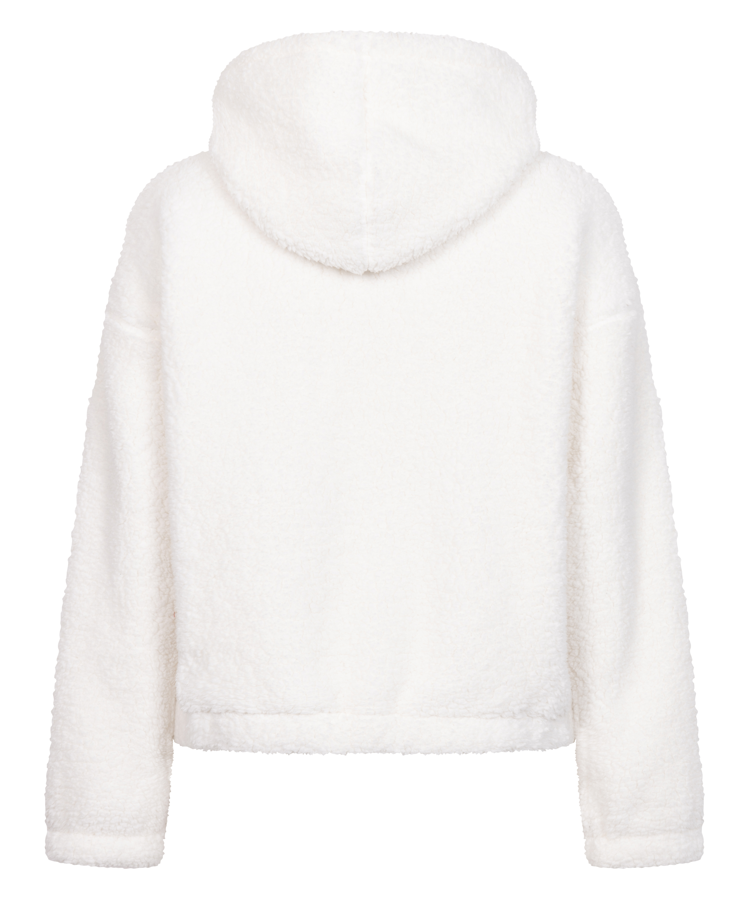 Sweat à Capuche polaire Snuggle, Blanc, main