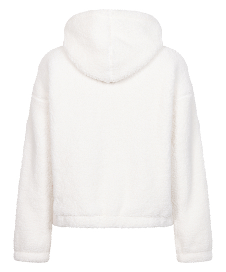 Sweat à Capuche polaire Snuggle, Blanc