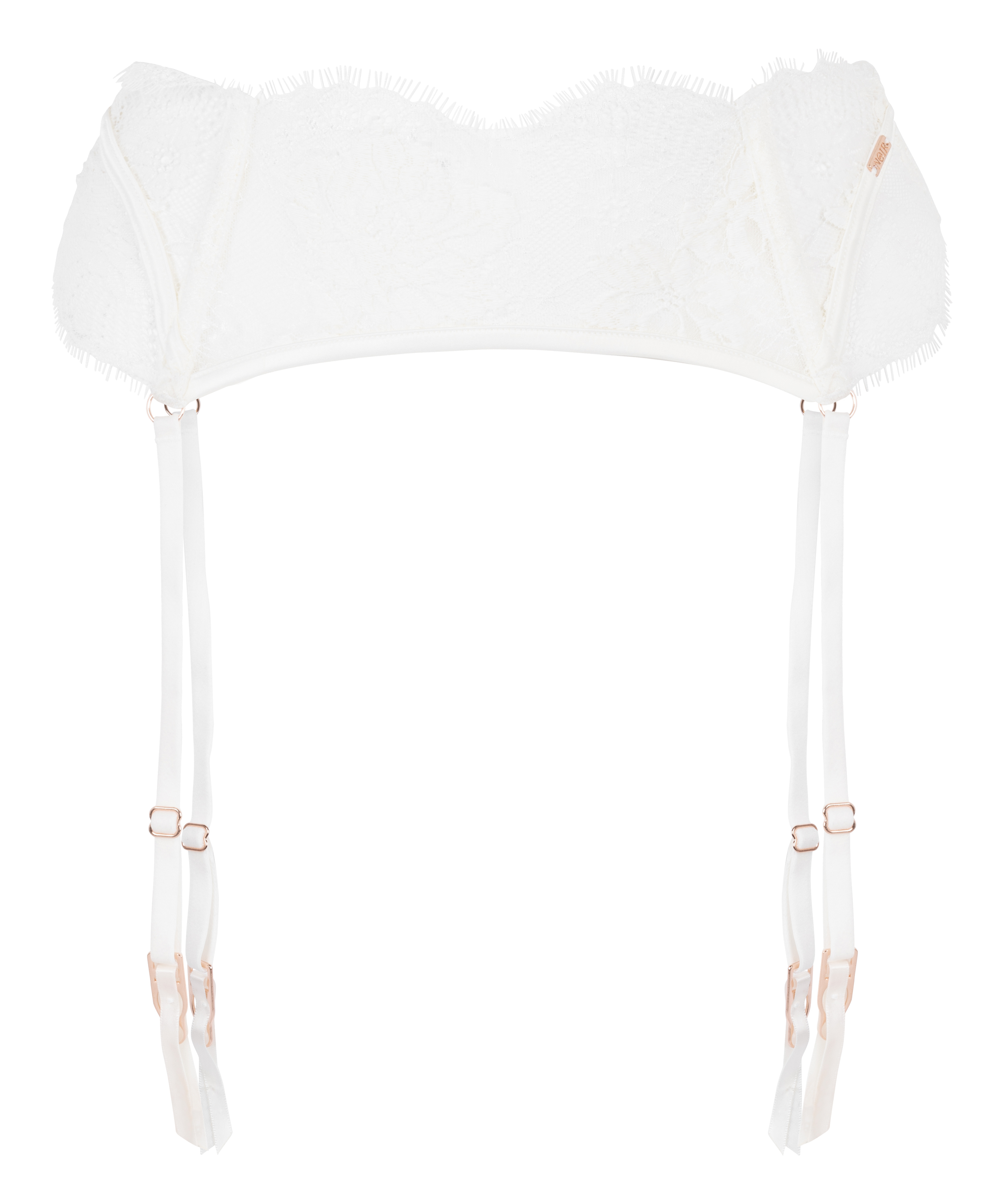 Porte-jarretelles Tiah, Blanc, main