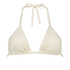 Haut de bikini triangle Cozumel, Blanc