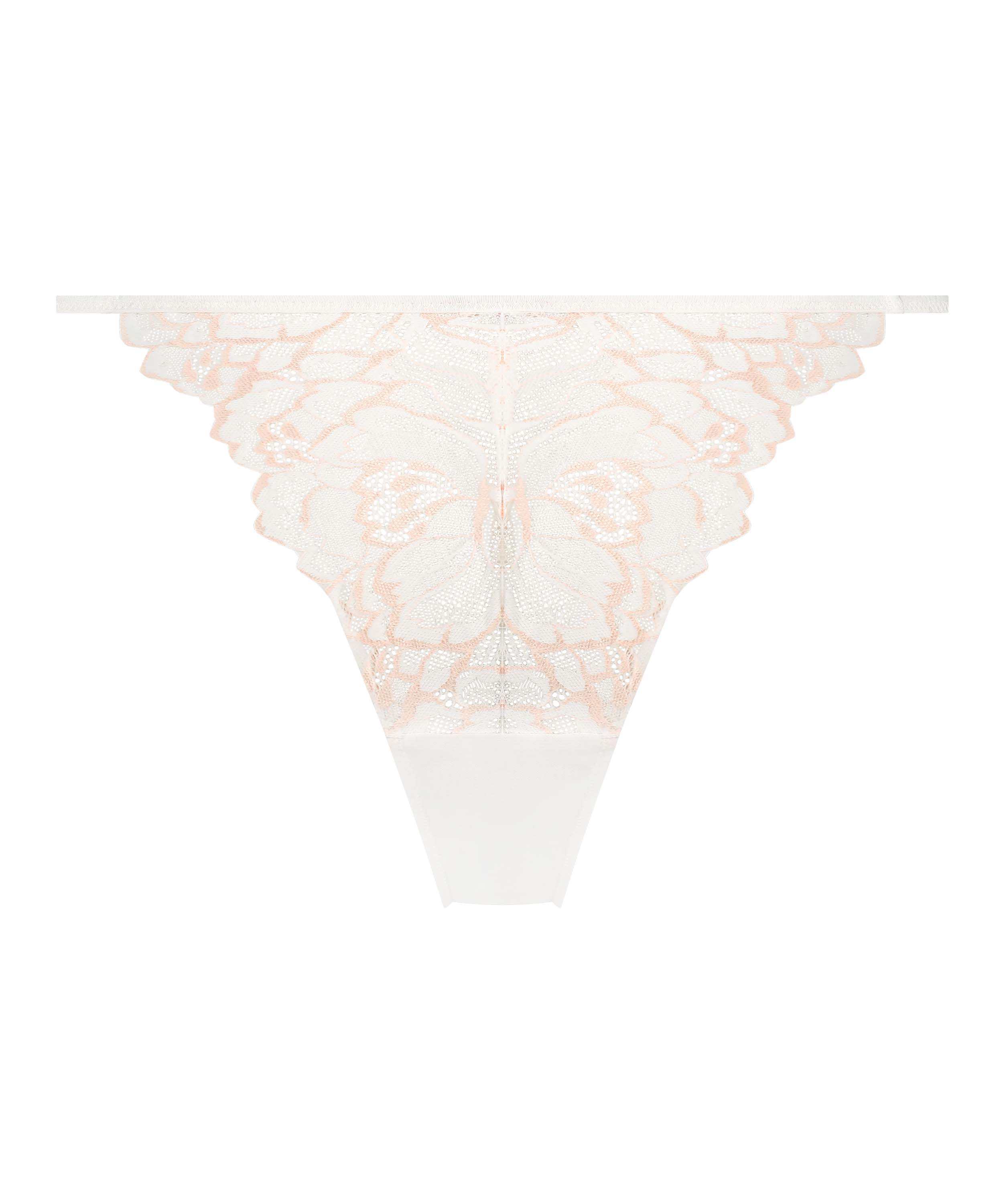 Slip brésilien Shayna, Blanc, main