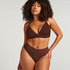 Triangle Brassière Smooth, Marron
