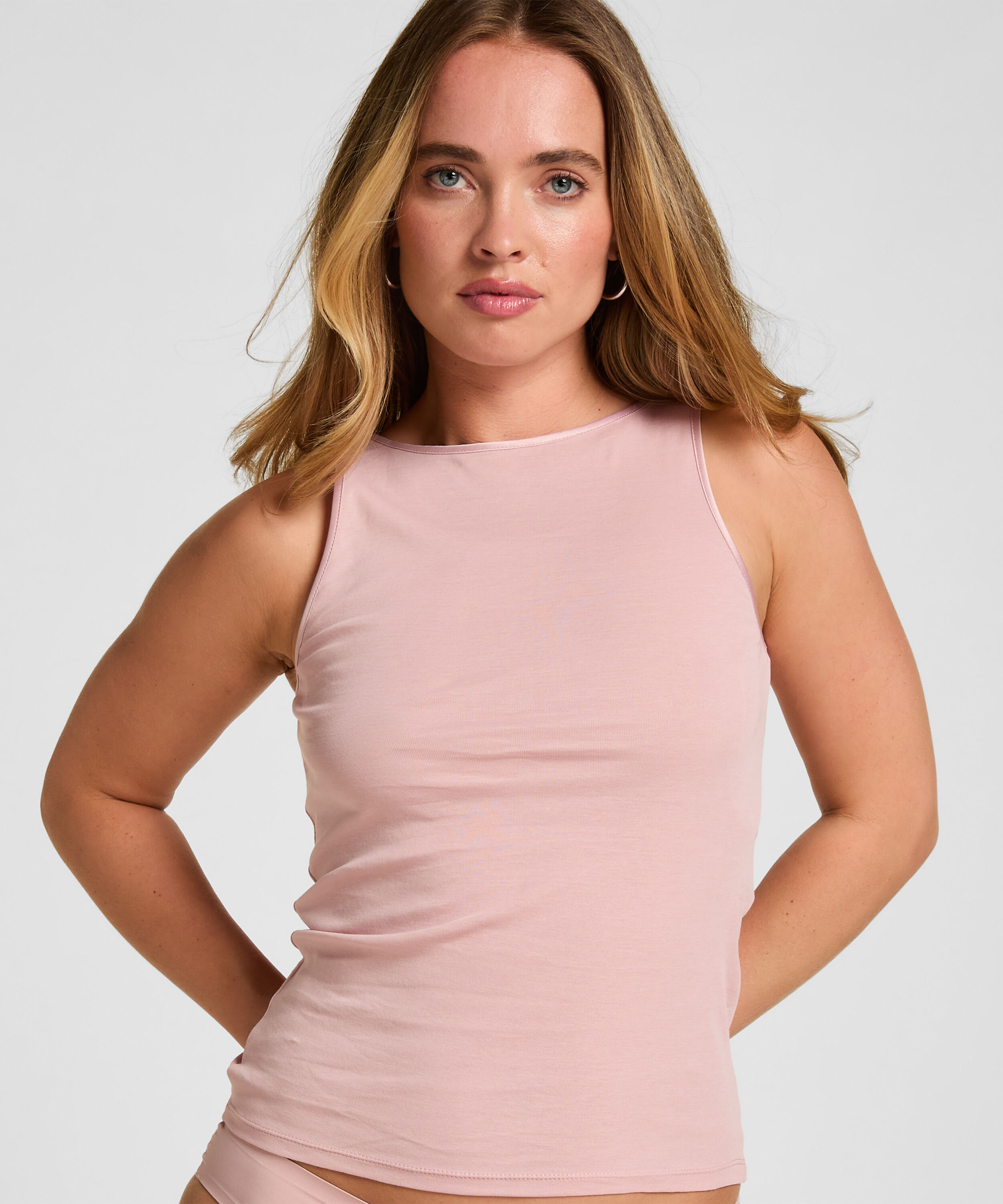 Débardeur Basique Femme, Rose Débardeur Basique Femme, Rose