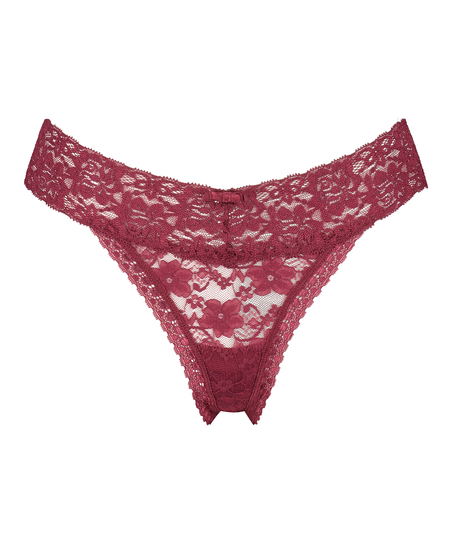 String en V taille extra basse, Rouge