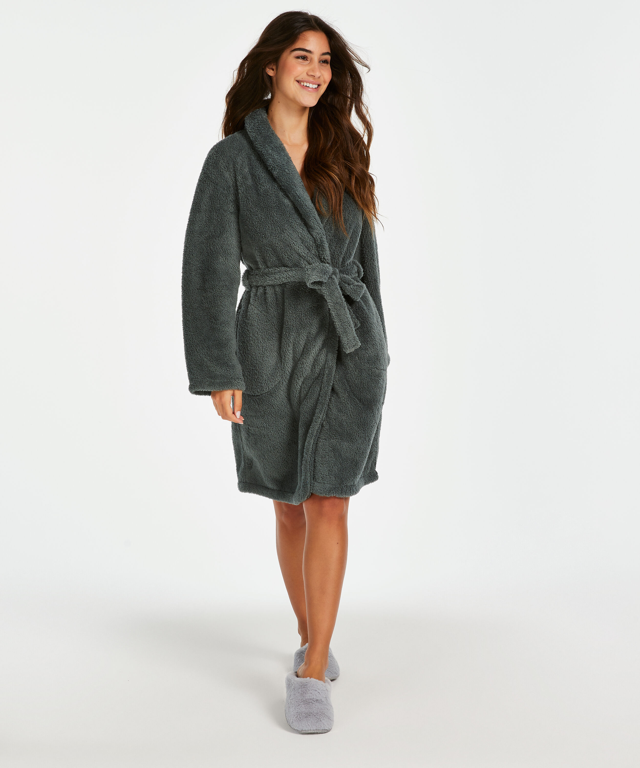 Peignoir Fleece, Vert