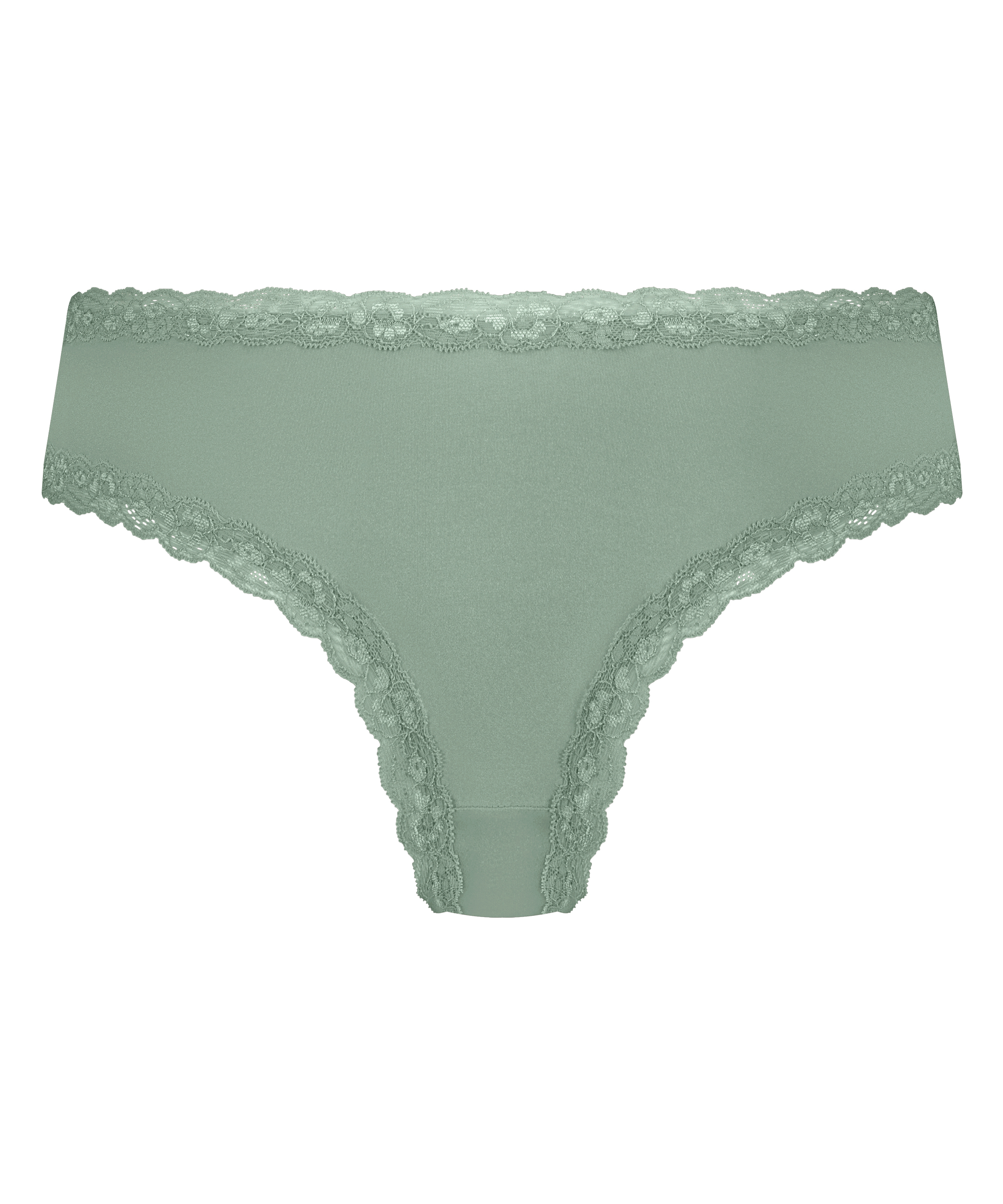 Slip brésilien V-shape Mesh, Vert, main