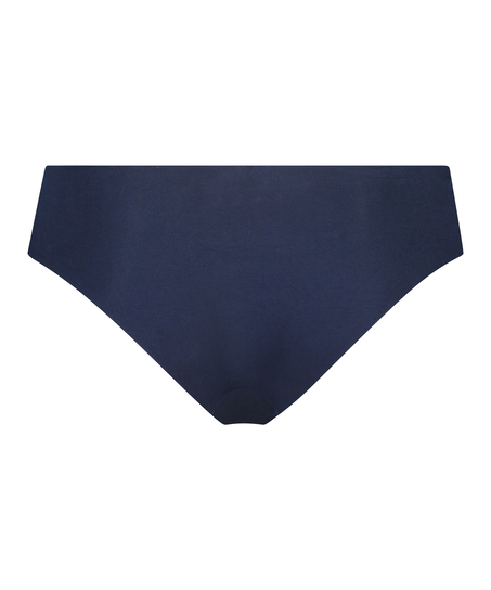 Slip invisible en coton, Bleu