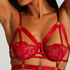 Soutien-gorge non-rembourré à armatures Jacky, Rouge