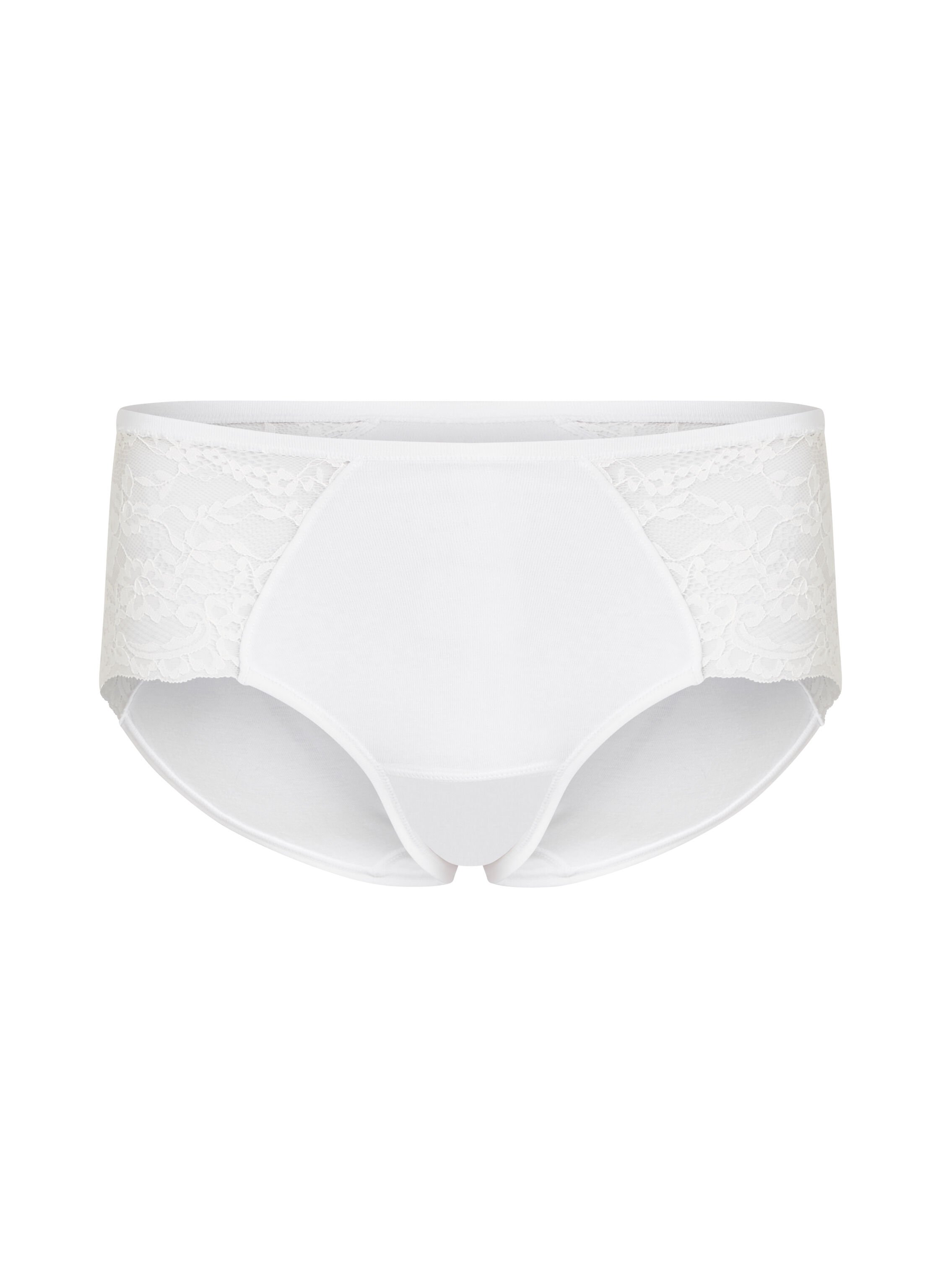 Combinaison en dentelle longueur midi, Blanc