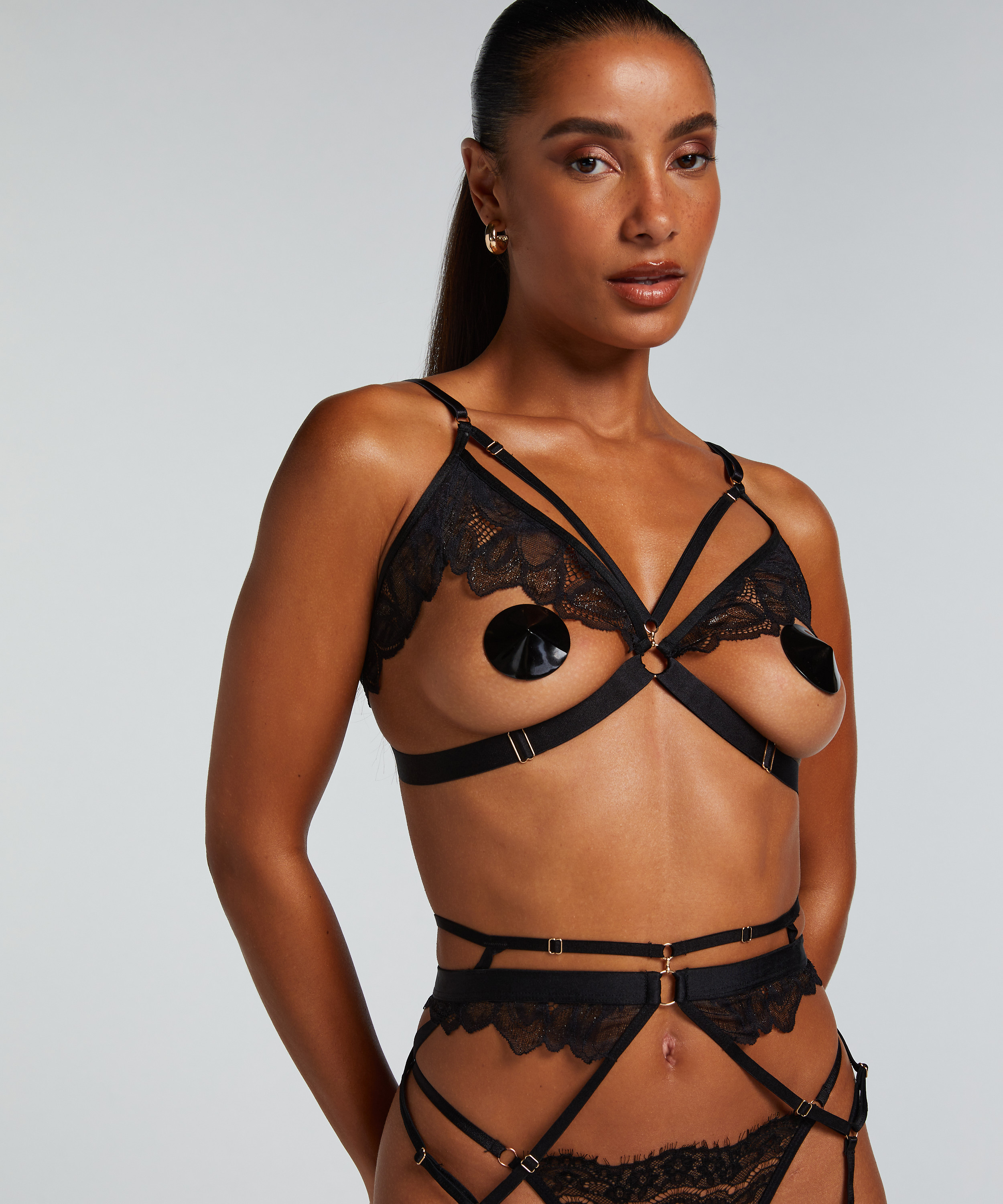 Brassière Billie, Noir, main